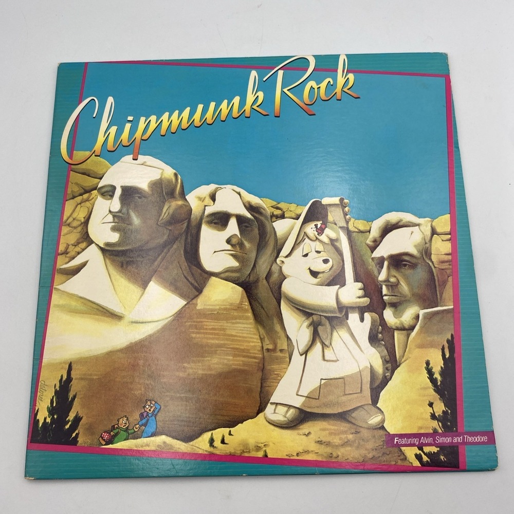 Vintage 1982 The Chipmunks, Chipmunk Rock Vinyl Record (AFL1-4304-A)‎
